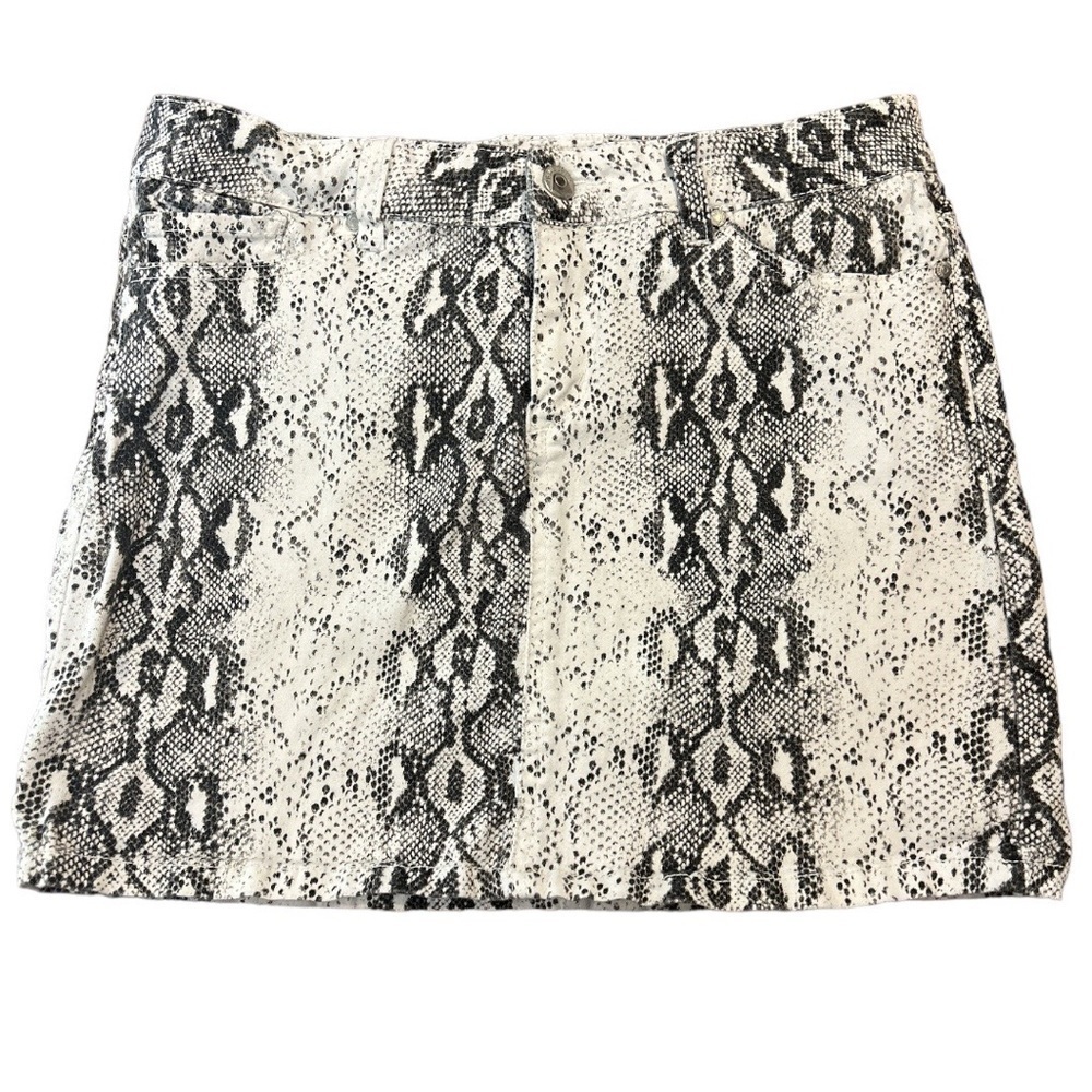 BLUE SPICE SnakeSkin Mini Skirt Size 3